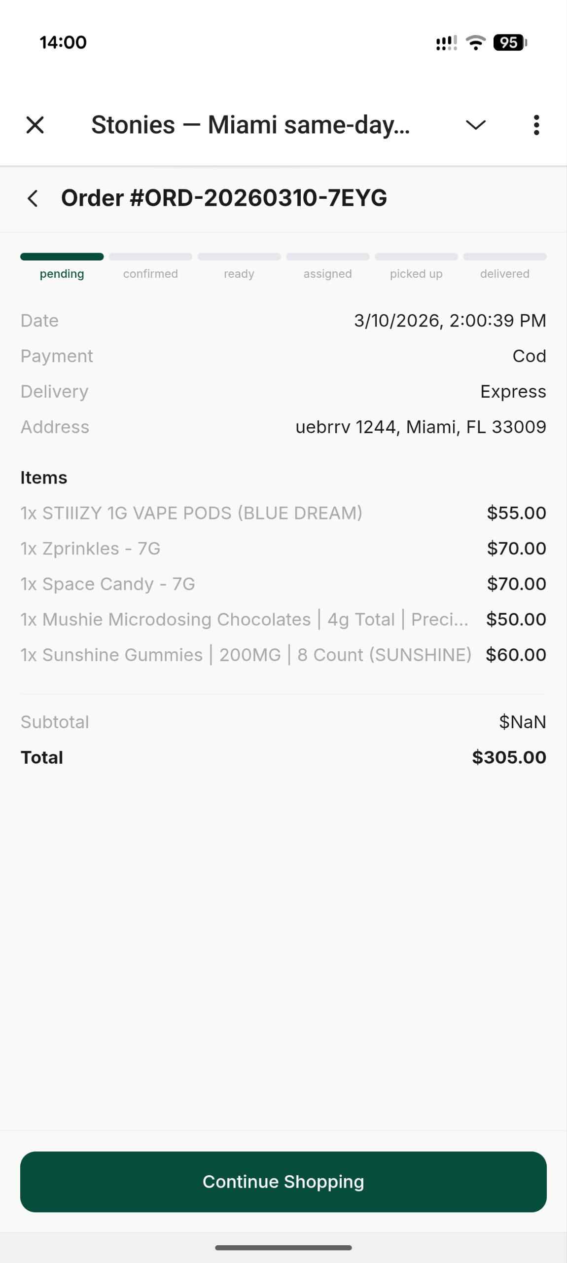 Order Tracking